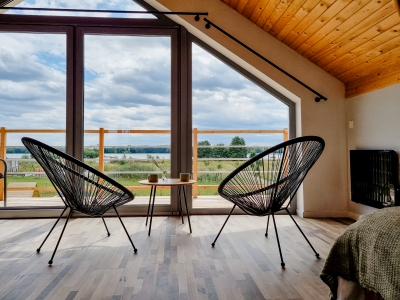 Sypialnia nr 1 i widok na jezioro